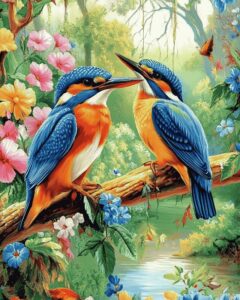 Diamond Painting – 2 Ijsvogels