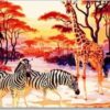Diamond Painting Afrika voorbeeldafbeelding van het volledige ontwerp