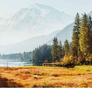 Diamond Painting Alpine Hooglanden voorbeeldafbeelding van het volledige ontwerp