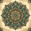 Diamond Painting Antieke Mandala voorbeeldafbeelding van het volledige ontwerp