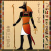 Diamond Painting Anubis Symbolen voorbeeldafbeelding van het volledige ontwerp