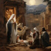 Diamond Painting Bethlehem voorbeeldafbeelding van het volledige ontwerp
