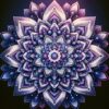 Diamond Painting Blauw En Lila voorbeeldafbeelding van het volledige ontwerp