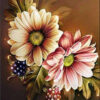 Diamond Painting Bloemen Luxe voorbeeldafbeelding van het volledige ontwerp