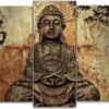 Diamond Painting Boeddha 5 Luiken voorbeeldafbeelding van het volledige ontwerp