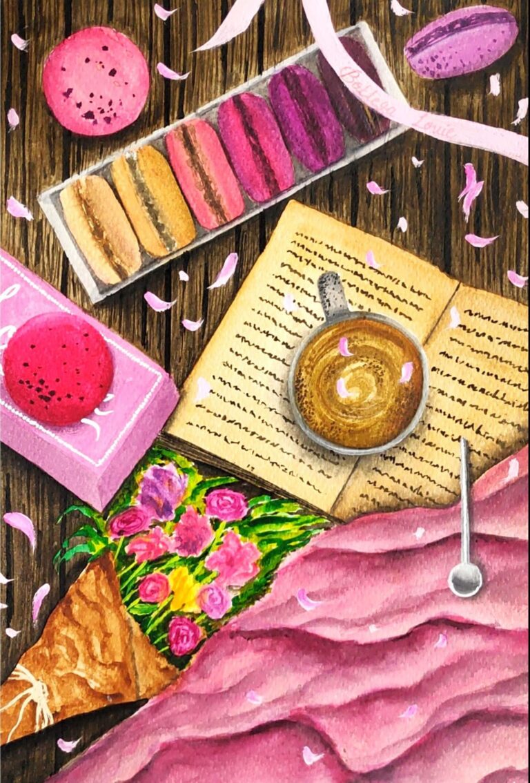 Diamond Painting Boek Brunch voorbeeldafbeelding van het volledige ontwerp