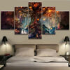 Diamond Painting Boom 5 Luiken voorbeeldafbeelding van het volledige ontwerp