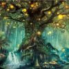 Diamond Painting Boom Fantasie voorbeeldafbeelding van het volledige ontwerp
