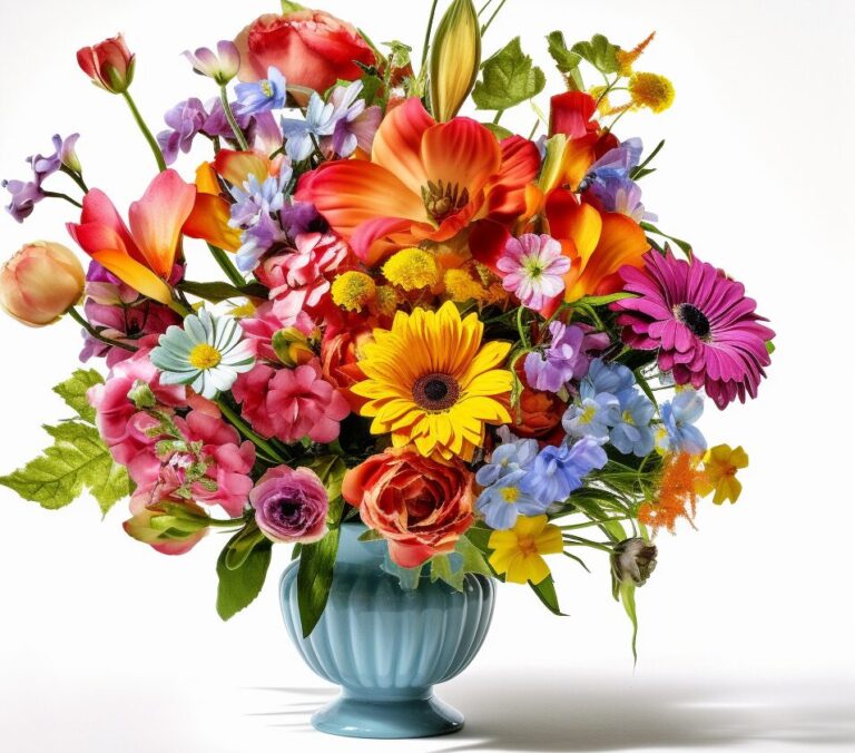 Diamond Painting Bos Bloemen voorbeeldafbeelding van het volledige ontwerp