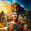 Diamond Painting Cleopatra voorbeeldafbeelding van het volledige ontwerp