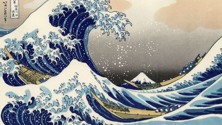 Diamond Painting De Grote Golf Van Kanagawa voorbeeldafbeelding van het volledige ontwerp