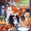 Diamond Painting De Jonge Dieren Van Boerderij voorbeeldafbeelding van het volledige ontwerp