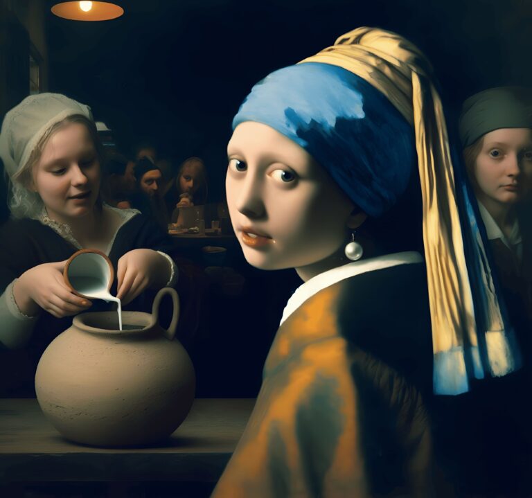 Diamond Painting De Meesterwerken voorbeeldafbeelding van het volledige ontwerp