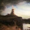 Diamond Painting De Molen voorbeeldafbeelding van het volledige ontwerp