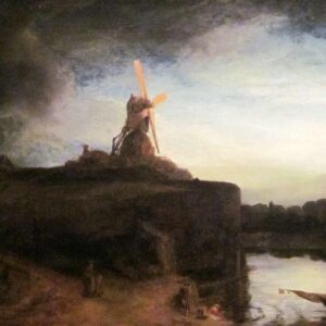 Diamond Painting De Molen voorbeeldafbeelding van het volledige ontwerp