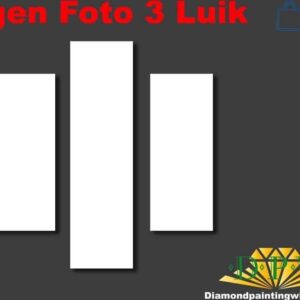 Diamond Painting 3 Luik - Upload je eigen foto voorbeeldafbeelding van het volledige ontwerp