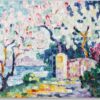 Diamond Painting Bloeiende Bomen voorbeeldafbeelding van het volledige ontwerp