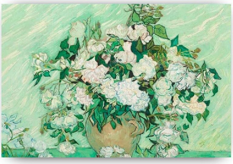 Diamond Painting Bloemen in bak Van Gogh – SEOS Shop voorbeeldafbeelding van het volledige ontwerp