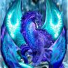 Diamond Painting Cartoon Draak voorbeeldafbeelding van het volledige ontwerp