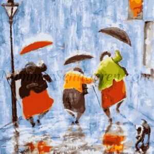 Diamond Painting Dansende dames voorbeeldafbeelding van het volledige ontwerp