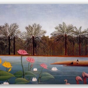 Diamond Painting De Flamingo’s voorbeeldafbeelding van het volledige ontwerp