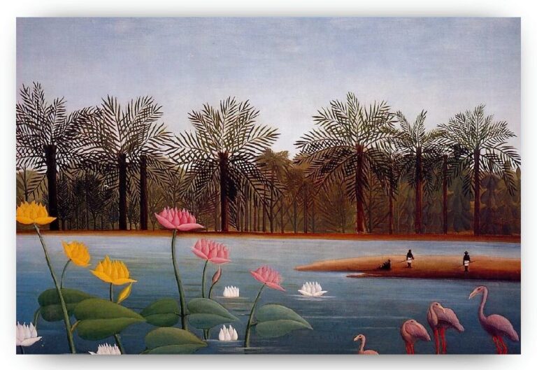 Diamond Painting De Flamingo’s voorbeeldafbeelding van het volledige ontwerp