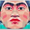 Diamond Painting Frida Kahlo voorbeeldafbeelding van het volledige ontwerp