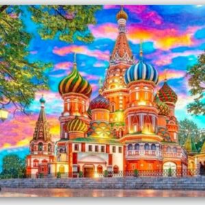 Diamond Painting Het mooie Moskou voorbeeldafbeelding van het volledige ontwerp