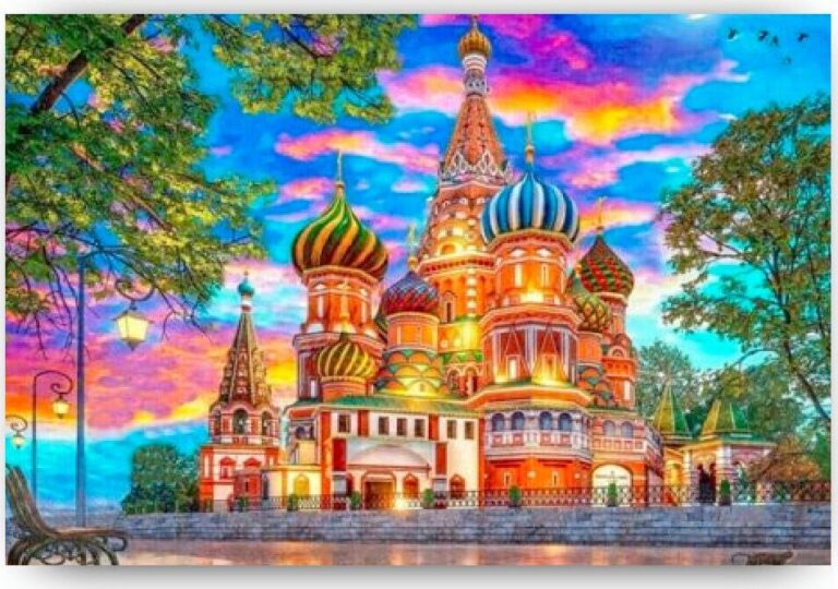 Diamond Painting Het mooie Moskou voorbeeldafbeelding van het volledige ontwerp