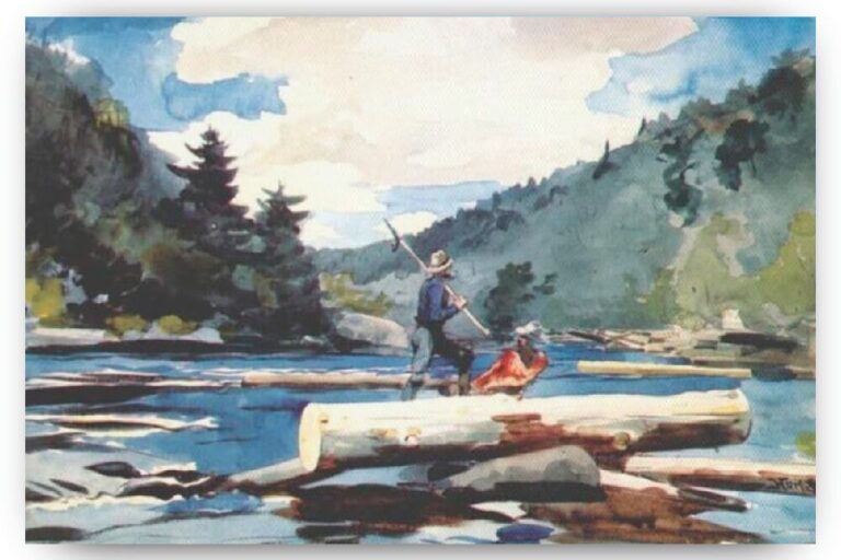 Diamond Painting Hudson Rivier voorbeeldafbeelding van het volledige ontwerp