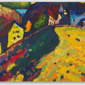 Diamond Painting Huizen in Murnau voorbeeldafbeelding van het volledige ontwerp