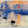 Diamond Painting Impressie Zonsopgang voorbeeldafbeelding van het volledige ontwerp