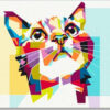 Diamond Painting Katten en cijfers voorbeeldafbeelding van het volledige ontwerp