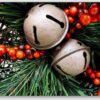 Diamond Painting Kerst bellen in kerstboom voorbeeldafbeelding van het volledige ontwerp