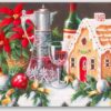 Diamond Painting Kerst stilleven voorbeeldafbeelding van het volledige ontwerp