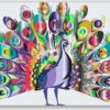 Diamond Painting Kleurrijke pauw voorbeeldafbeelding van het volledige ontwerp