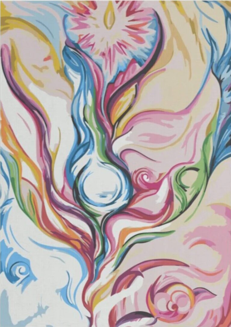 Diamond Painting Kunst schilderij voorbeeldafbeelding van het volledige ontwerp