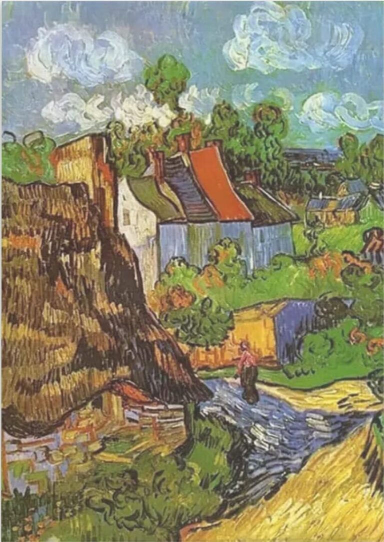 Diamond Painting Landschap Van Gogh voorbeeldafbeelding van het volledige ontwerp