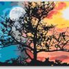 Diamond Painting Maan en Zon voorbeeldafbeelding van het volledige ontwerp