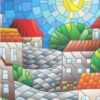 Diamond Painting Magische Stad voorbeeldafbeelding van het volledige ontwerp