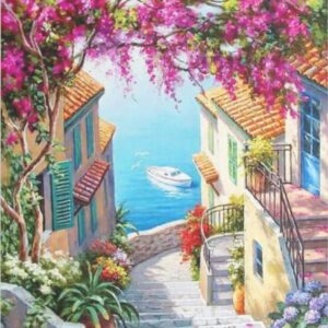 Diamond Painting Meer van Venetië voorbeeldafbeelding van het volledige ontwerp