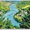 Diamond Painting Mosela rivier voorbeeldafbeelding van het volledige ontwerp