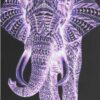 Diamond Painting Olifant Liefhebber voorbeeldafbeelding van het volledige ontwerp