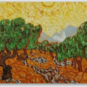 Diamond Painting Olijfbomen voorbeeldafbeelding van het volledige ontwerp