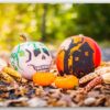 Diamond Painting Pompoenen Halloween voorbeeldafbeelding van het volledige ontwerp