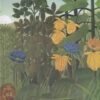 Diamond Painting Rest van de leeuw voorbeeldafbeelding van het volledige ontwerp