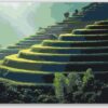 Diamond Painting Rijstvelden op Bali voorbeeldafbeelding van het volledige ontwerp