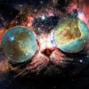 Diamond Painting Space Kat voorbeeldafbeelding van het volledige ontwerp