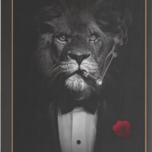 Diamond Painting Tijger in een pak – SEOS Shop voorbeeldafbeelding van het volledige ontwerp