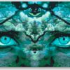 Diamond Painting Verborgen vrouw in het bos voorbeeldafbeelding van het volledige ontwerp